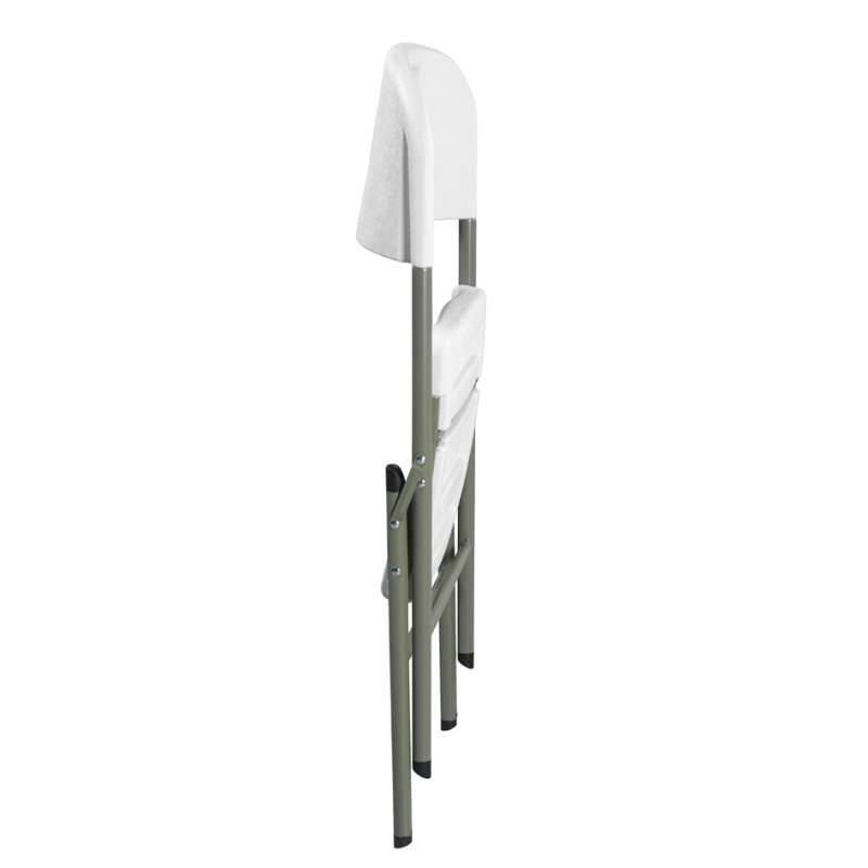 SODEMATUB chaise pliante YCD-48, plastique, gris clair, capacité 80 kg